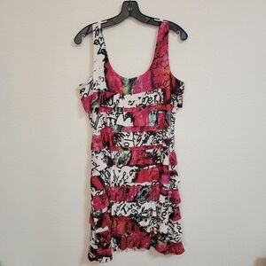 Tango Mango Multicolor Sleeveless Cha Cha Dress